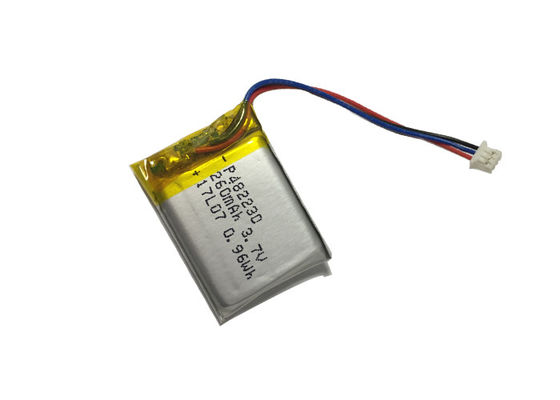 bateria de 3.7V 260mAh PAC, bateria alta de 10C Rate Discharge LiPO para o fã portátil