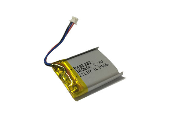 bateria de 3.7V 260mAh PAC, bateria alta de 10C Rate Discharge LiPO para o fã portátil